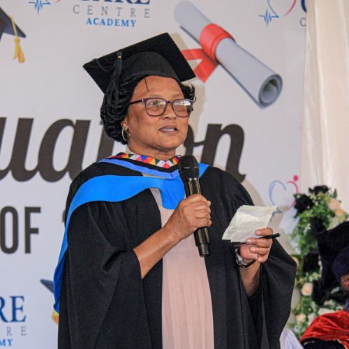 Graduation moment at Carecenter Academy